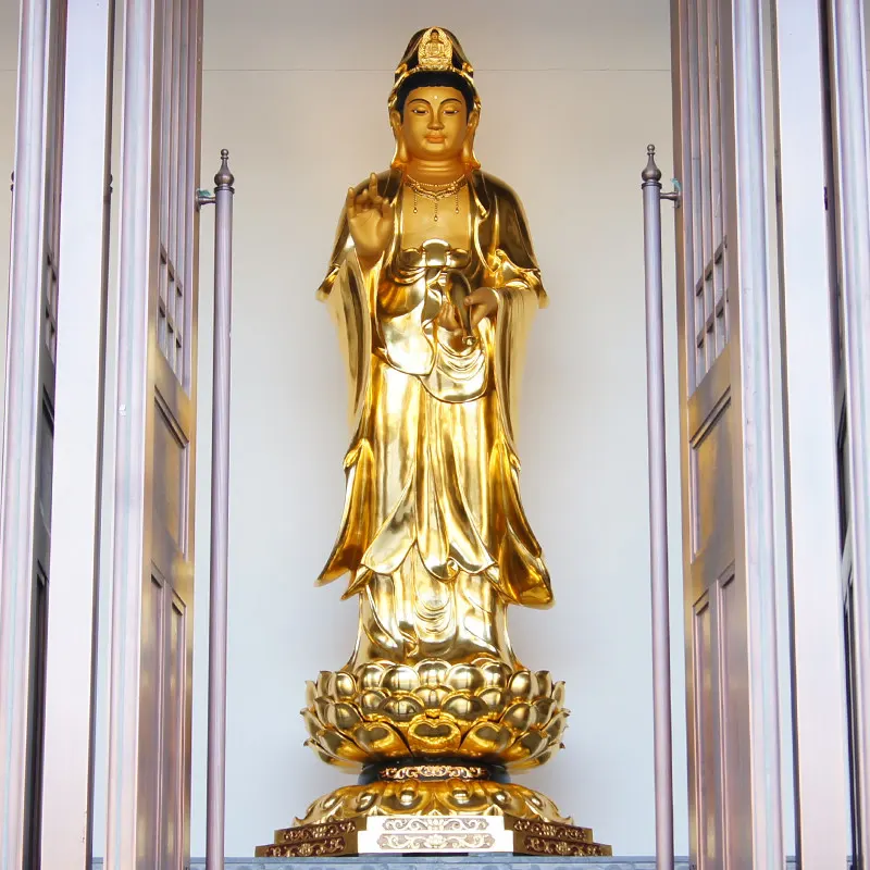 3-meter statue af Guanyin Bodhisattva til tilbedelse