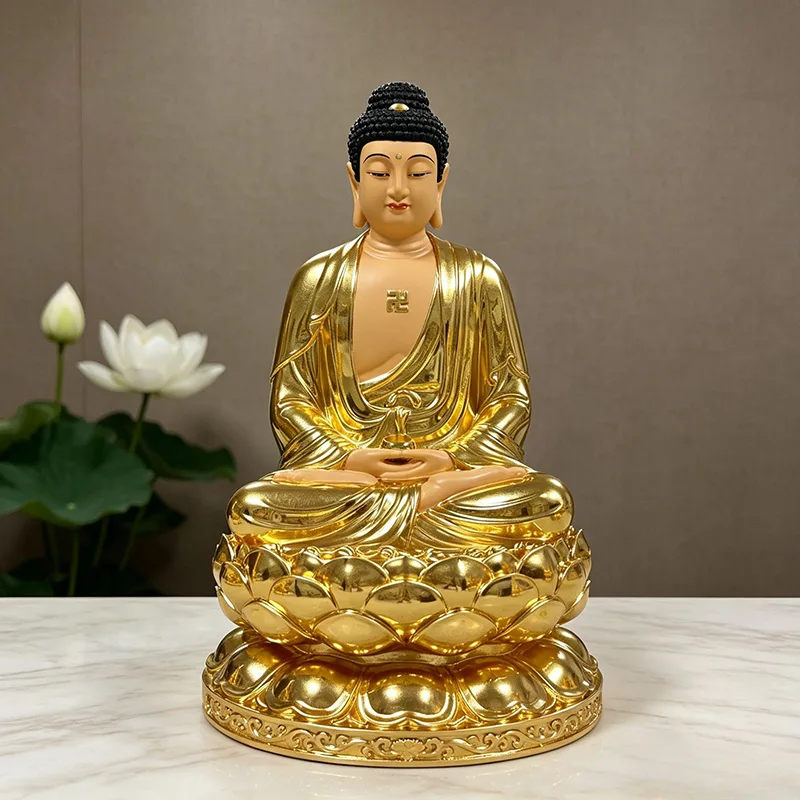 3-lags Lotus Sakyamuni Buddha-statue