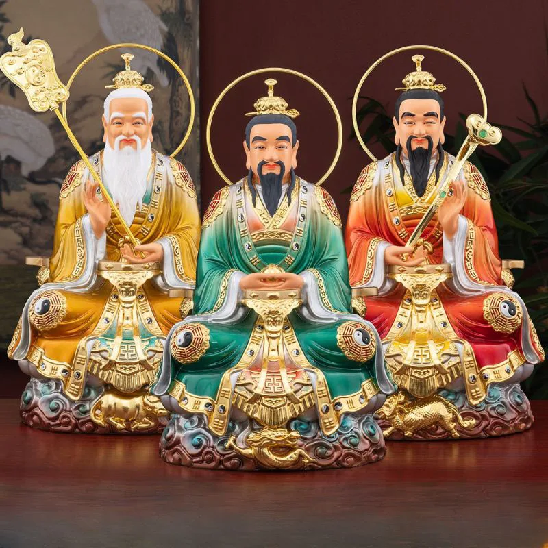 Bronze San Qing Dao Zu statuer sæt
