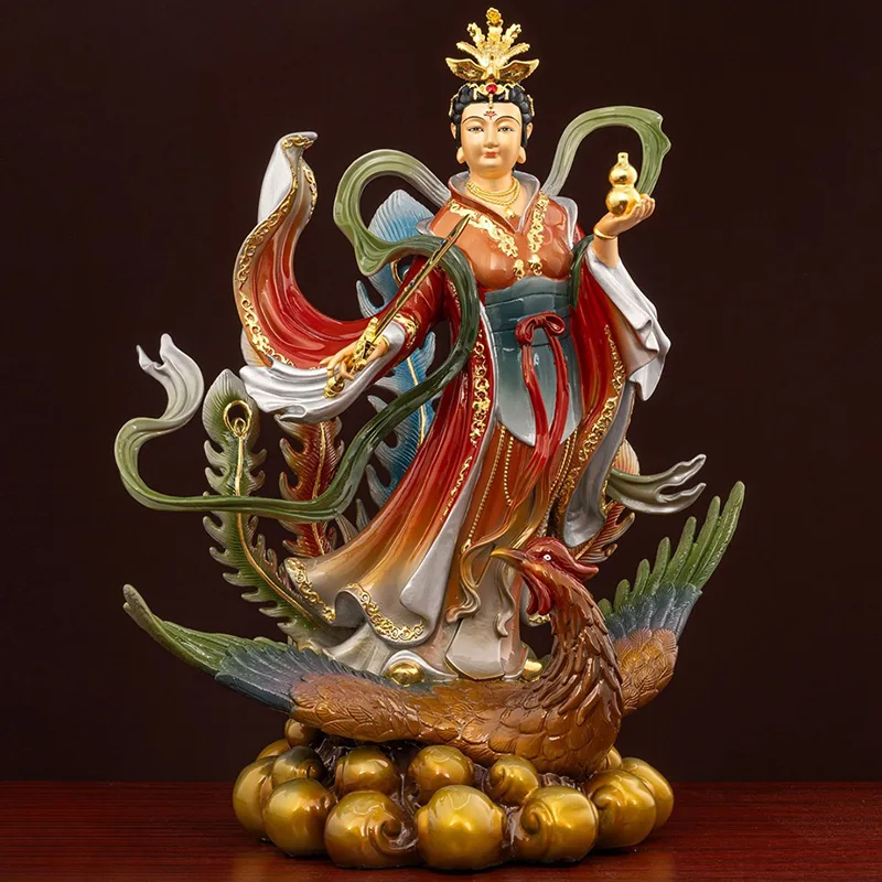 Sacred Alter Phoenix Sword Gourd Jiutian Xuannv Statue