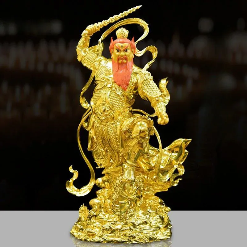 Wang Lingguan statue af messing